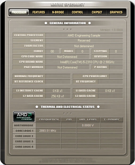 Native Specialist（AMD64检测调校工具） V1.8.0908