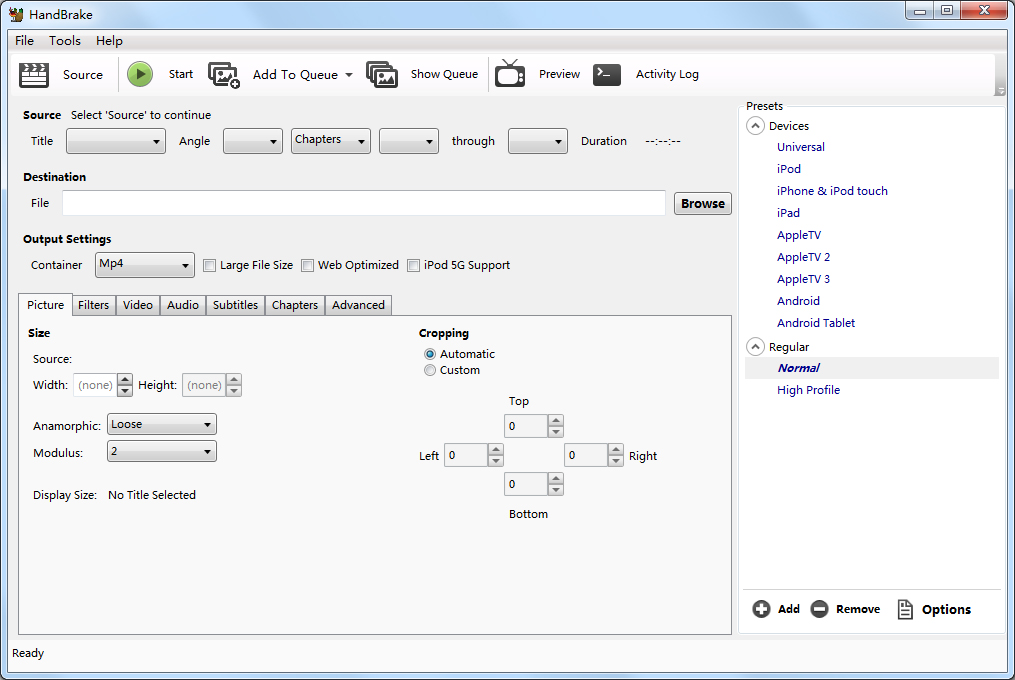 HandBrake(视频转码器) V0.9.9.5470 绿色版