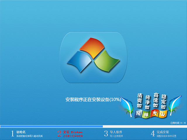 风林火山 GHOST Win7 SP1 装机旗舰版 V2014.04（32位）